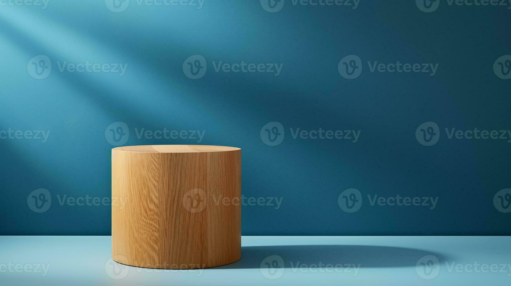 ai généré 3d rendu en bois vide afficher podium minimal scène pour produit afficher présentation photo
