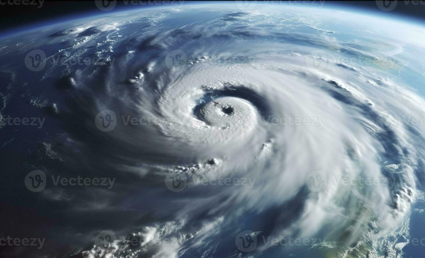 ai généré super typhon, tropical tempête, cyclone, tornade, plus de océan. temps Contexte. génératif ai photo