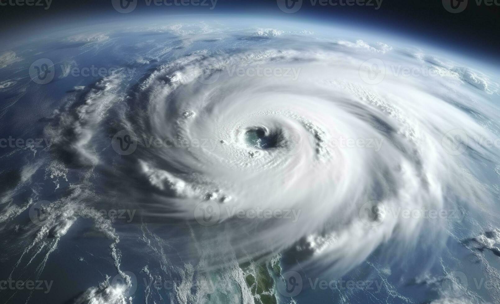 ai généré super typhon, tropical tempête, cyclone, tornade, plus de océan. temps Contexte. génératif ai photo