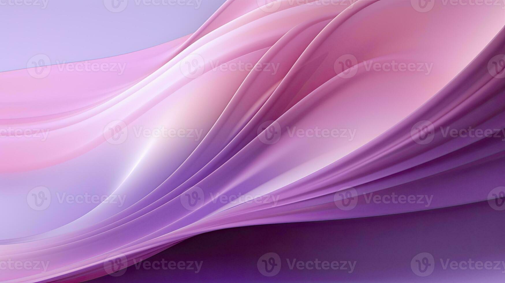 ai généré abstrait 3d image de numérique vagues dans nuances de rose et violet. ai généré photo