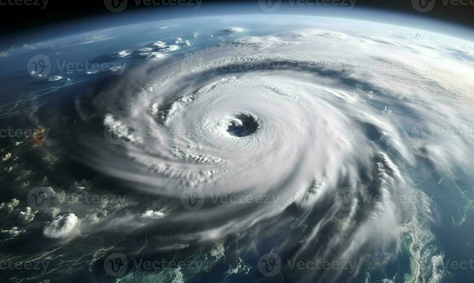 ai généré super typhon, tropical tempête, cyclone, tornade, plus de océan. temps Contexte. génératif ai photo