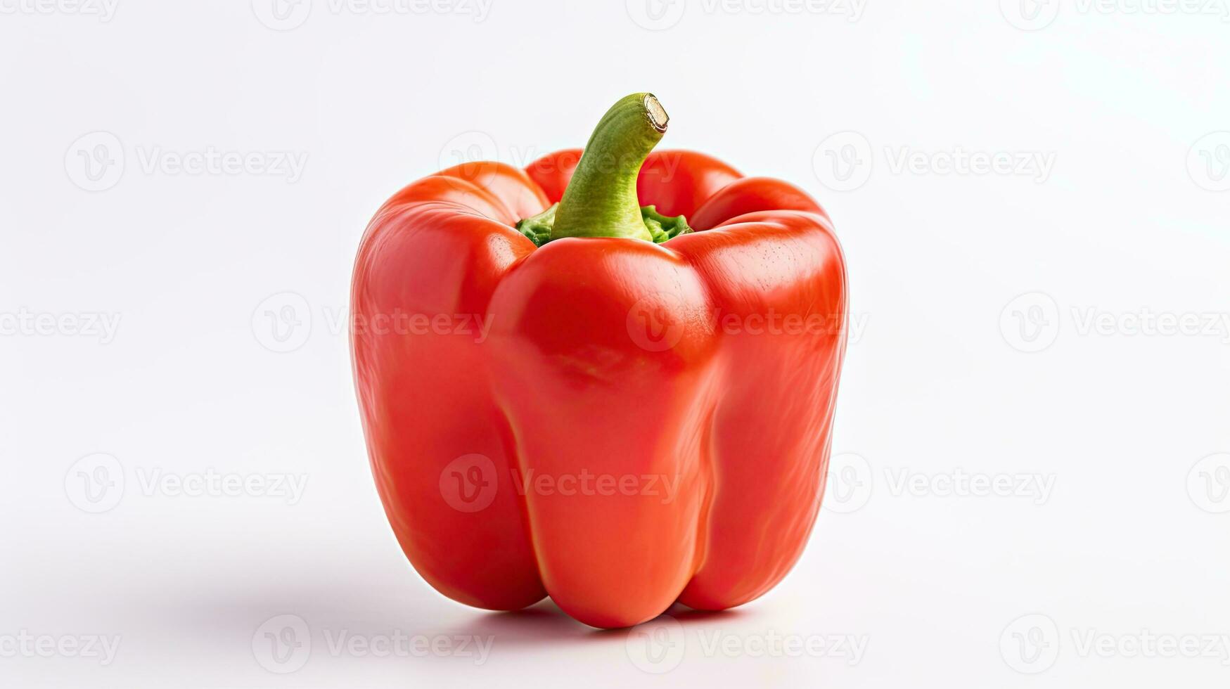 ai généré Frais paprika isolé sur blanc ai génératif photo