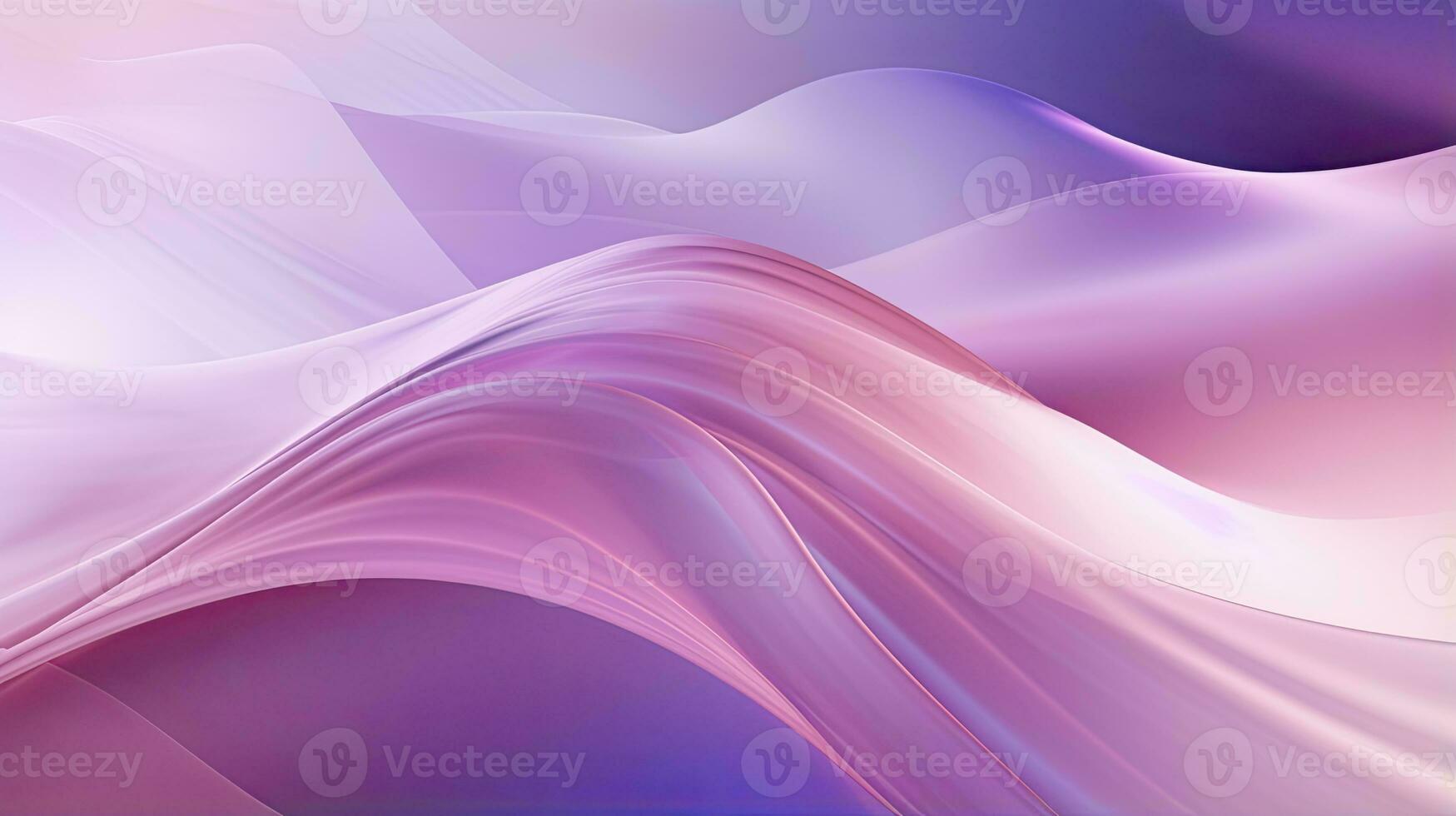 ai généré abstrait 3d image de numérique vagues dans nuances de rose et violet. ai généré photo