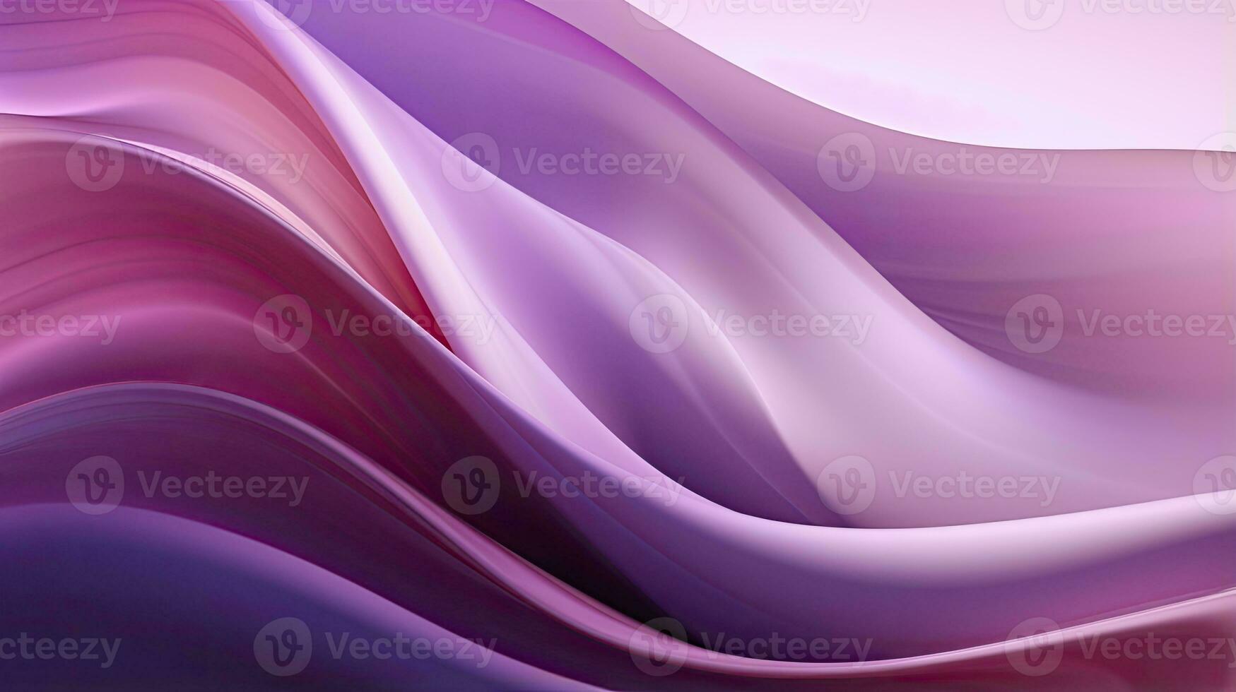 ai généré abstrait 3d image de numérique vagues dans nuances de rose et violet. ai généré photo
