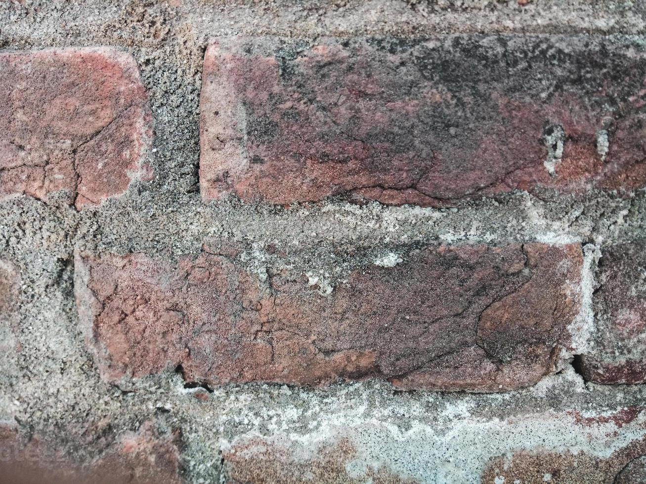 fond de gros plan de mur de brique rouge photo