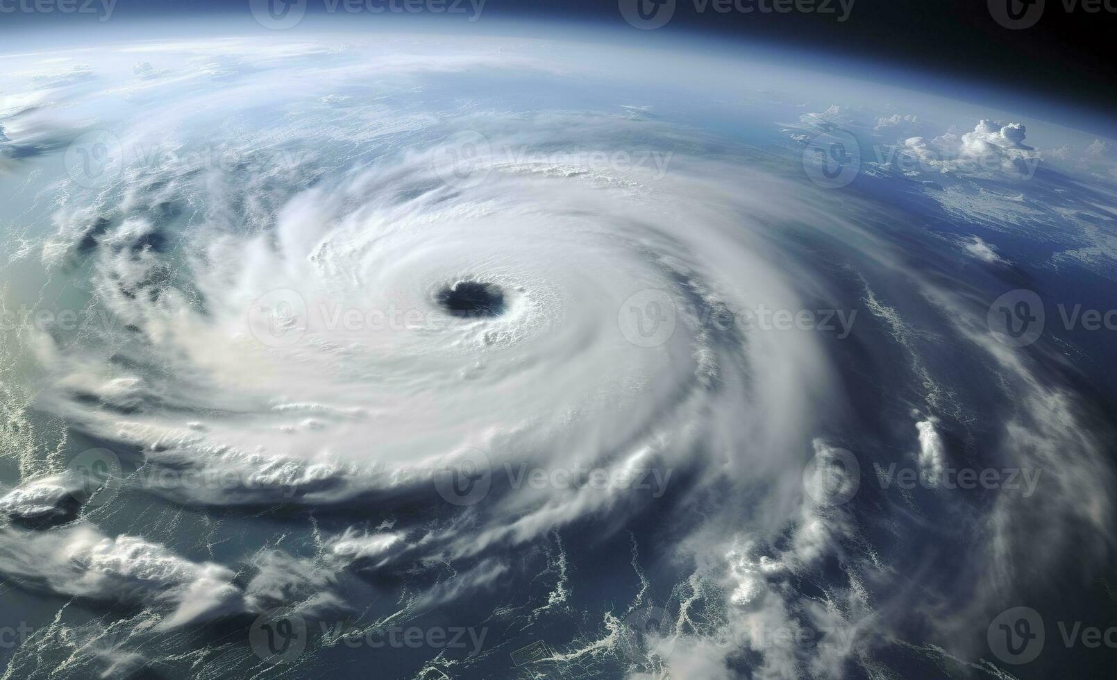 ai généré super typhon, tropical tempête, cyclone, tornade, plus de océan. temps Contexte. génératif ai photo