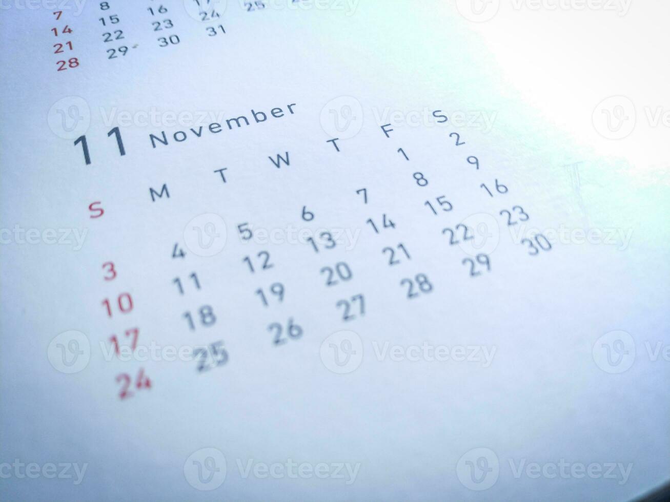 une mensuel calendrier Contexte avec une minimaliste conception photo