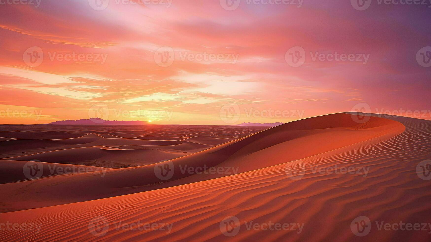 ai généré oasis le sable désert paysage photo