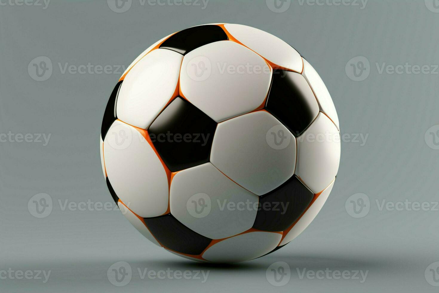 ai généré football Balle présenté contre une lumière Contexte capturer le esprit de le sport ai généré photo
