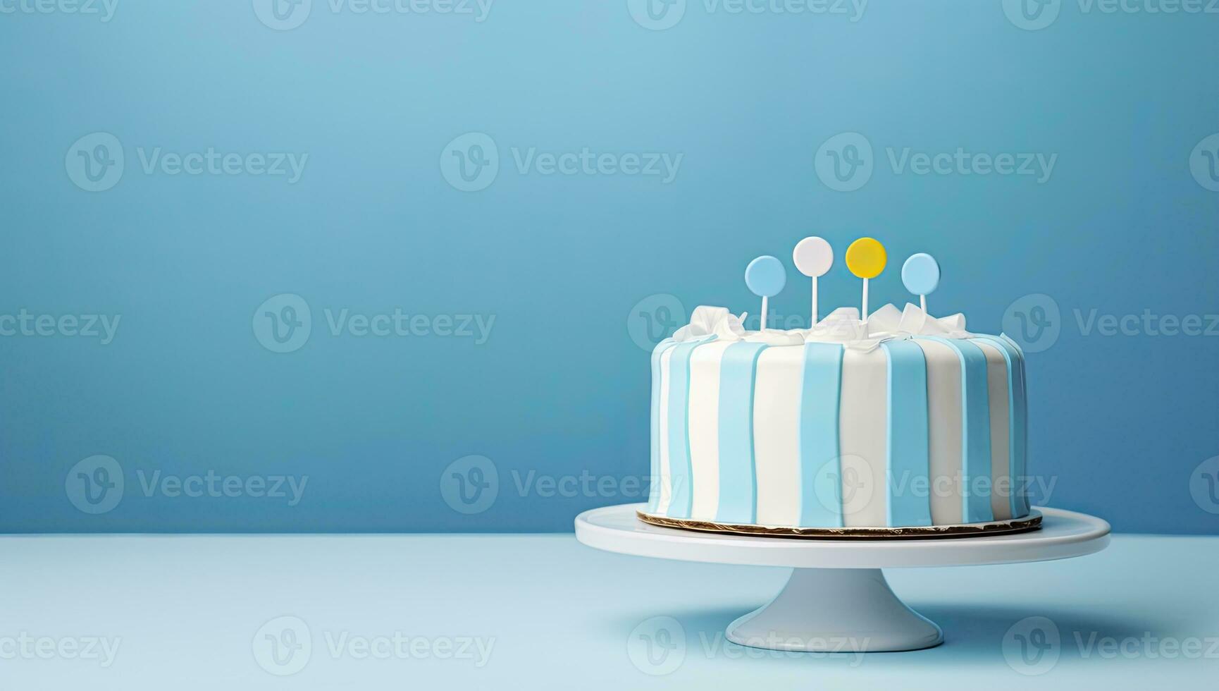 ai généré content anniversaire gâteau pour faire la fête. ai généré photo