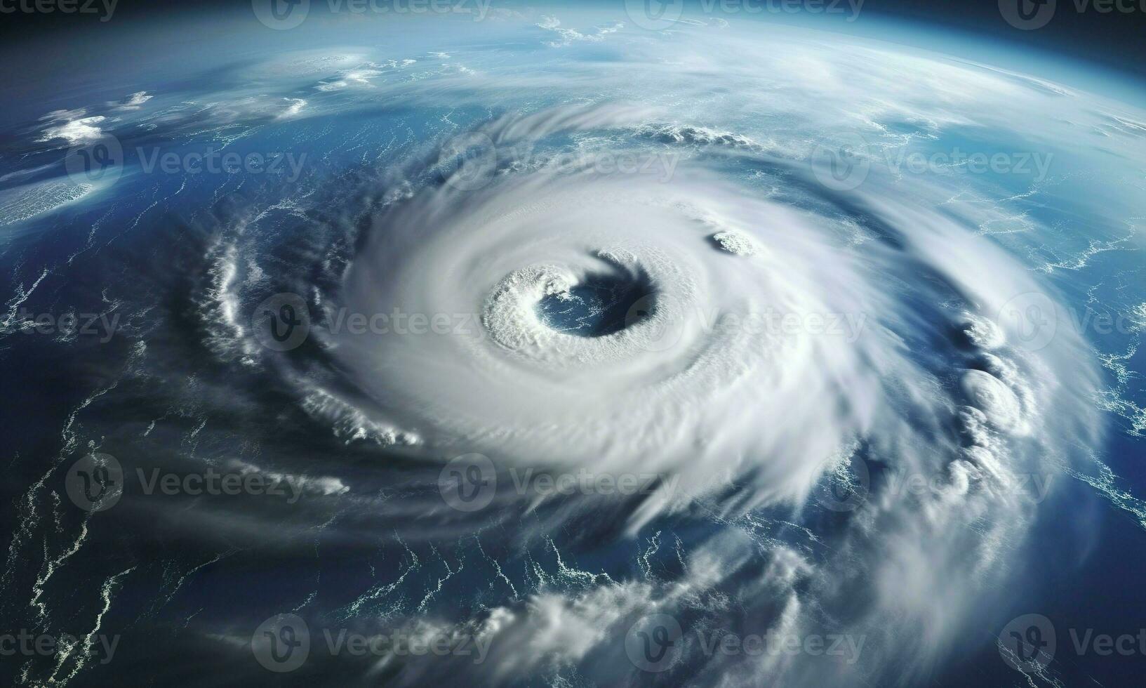 ai généré super typhon, tropical tempête, cyclone, tornade, plus de océan. temps Contexte. génératif ai photo