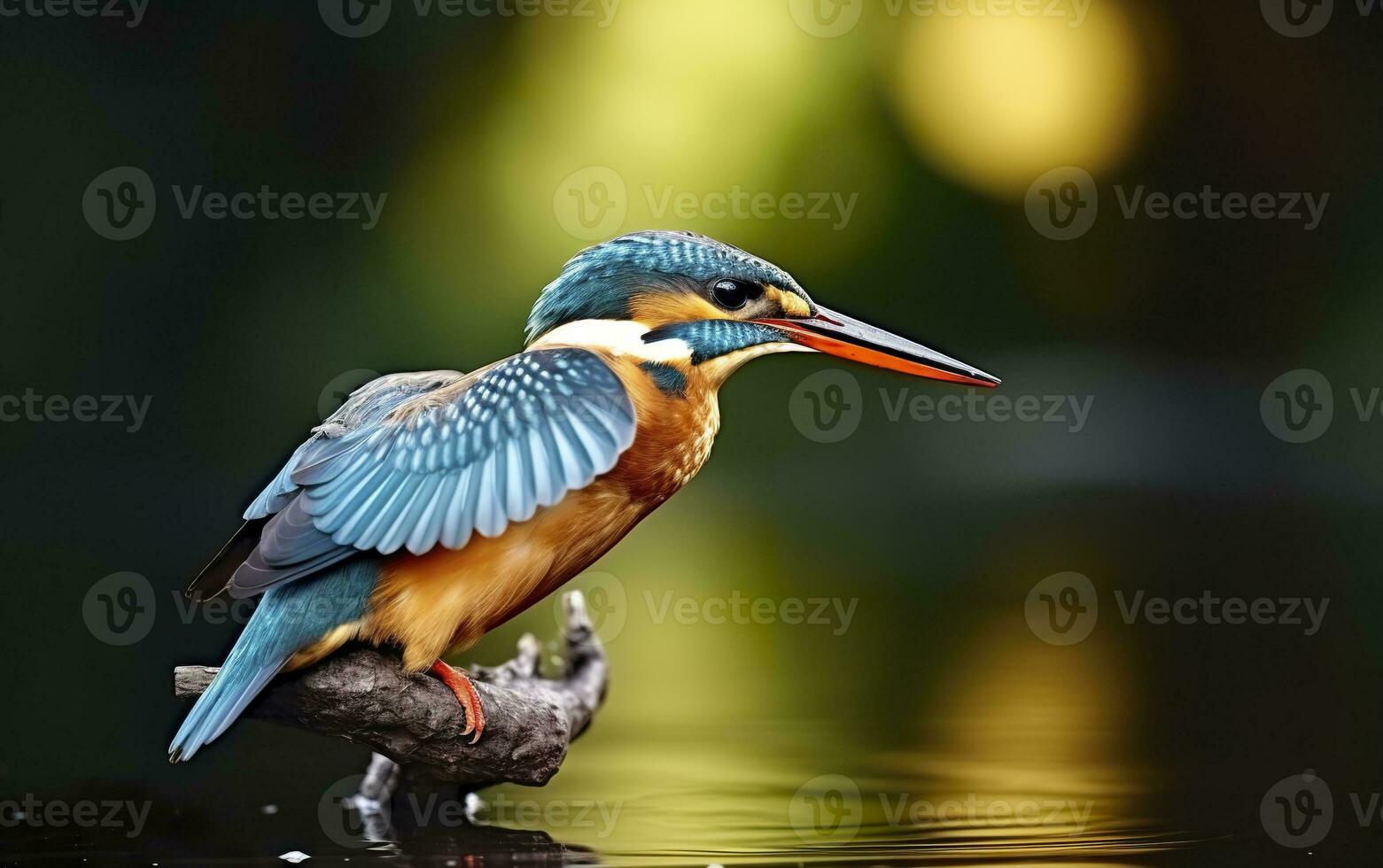 ai généré le commun martin-pêcheur marécages oiseau coloré plumes de différent des oiseaux. génératif ai photo