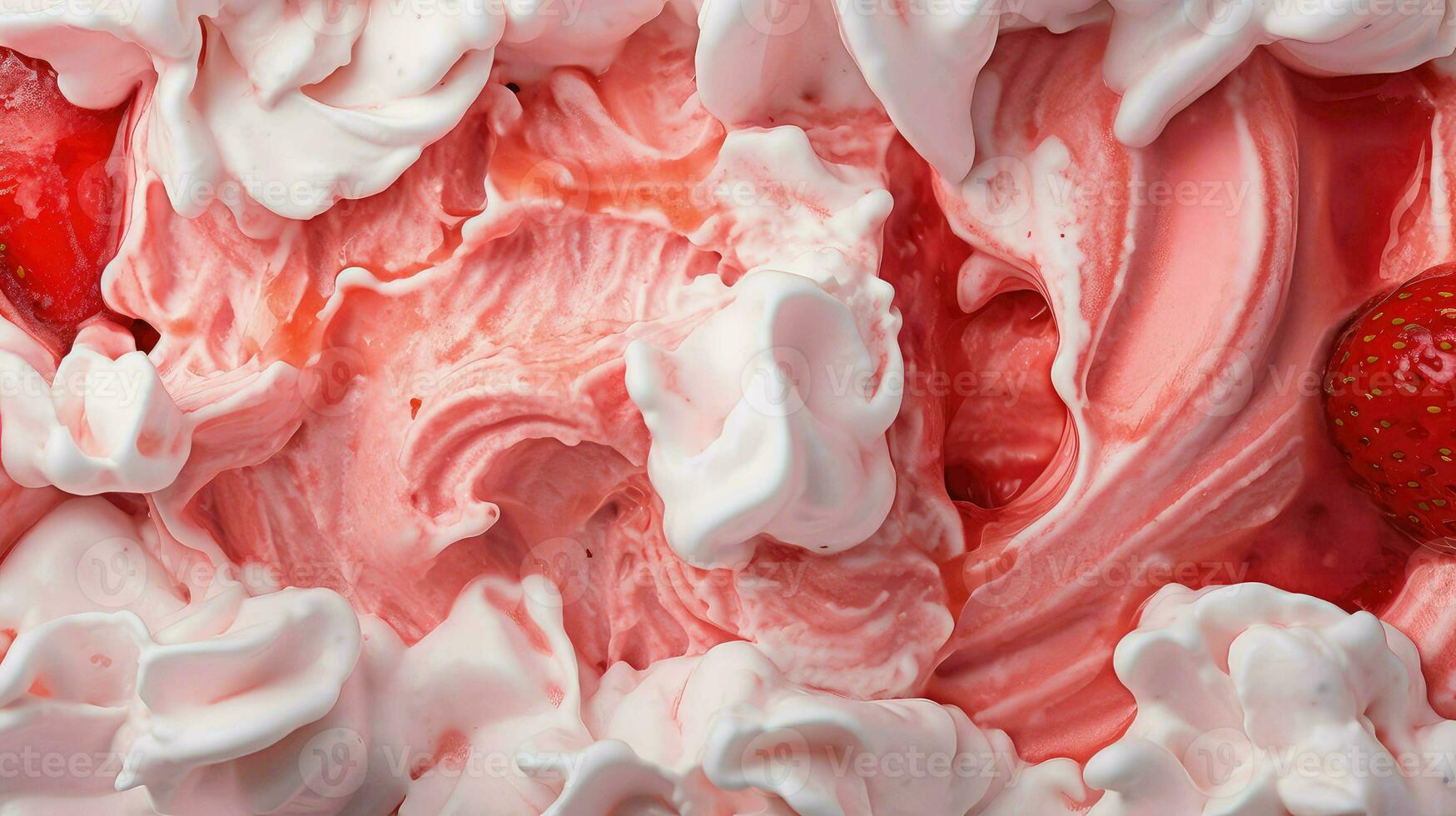 ai généré sucré fermer la glace crème photo