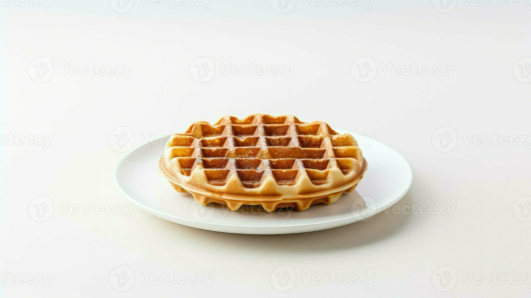 ai généré brunch Contexte gaufre nourriture photo