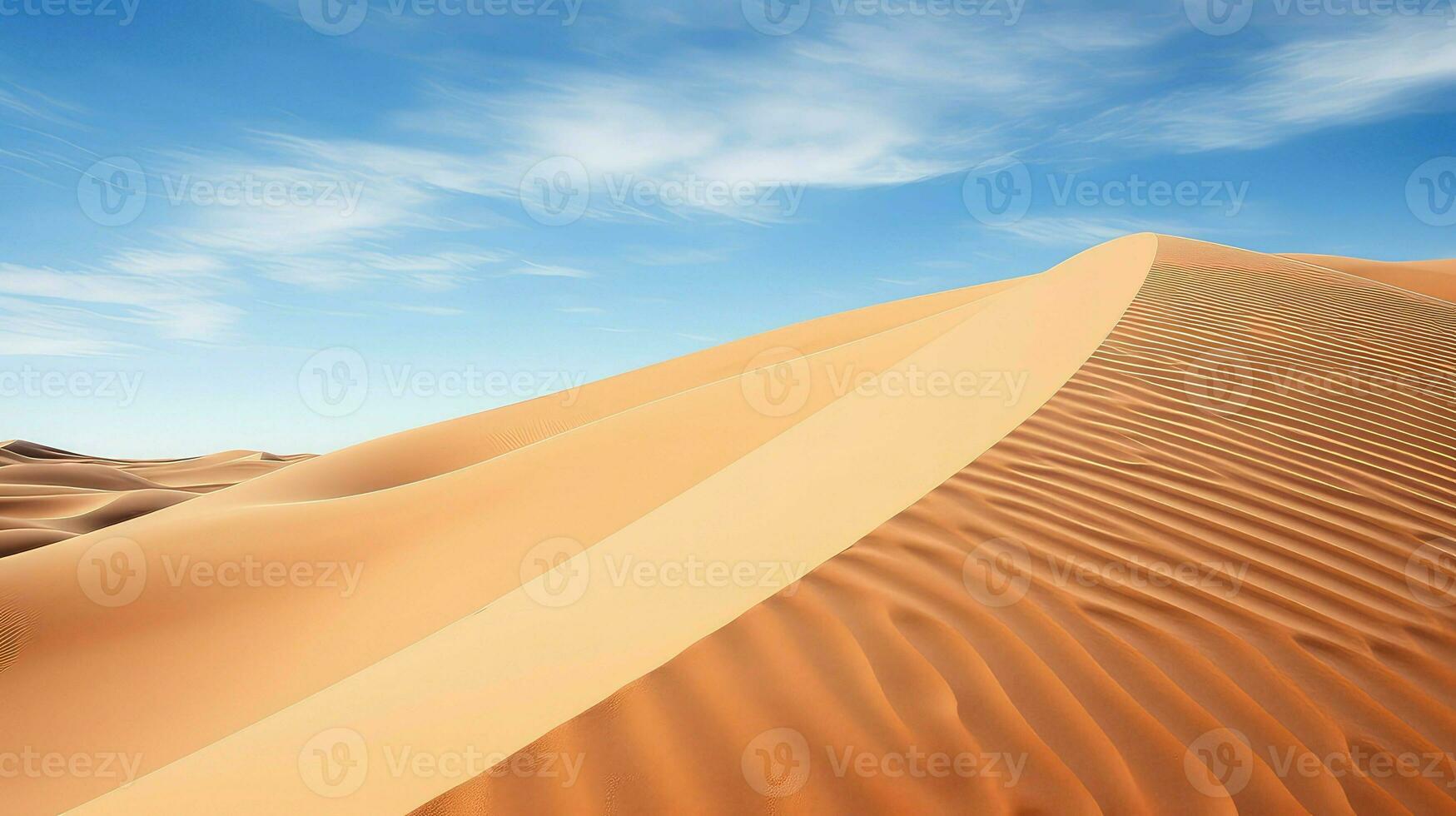 ai généré la nature le sable dune oasis photo
