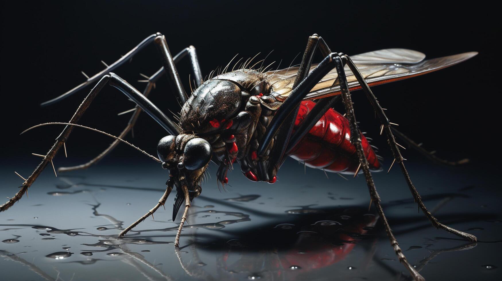 ai généré la nature moustique plein vue la photographie photo