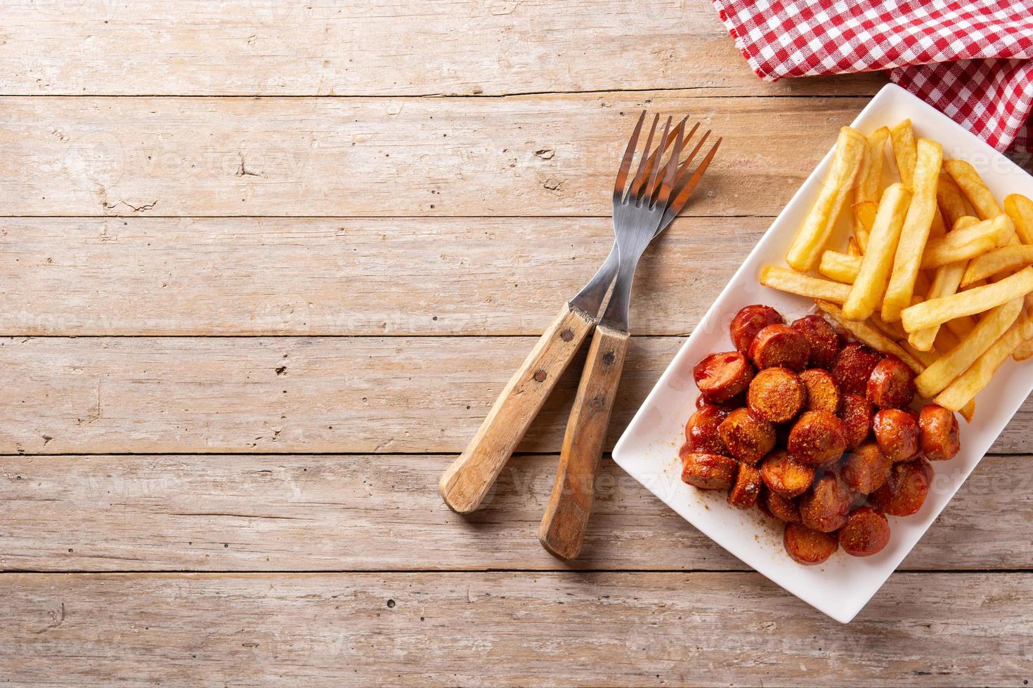 currywurst traditionnel allemand photo