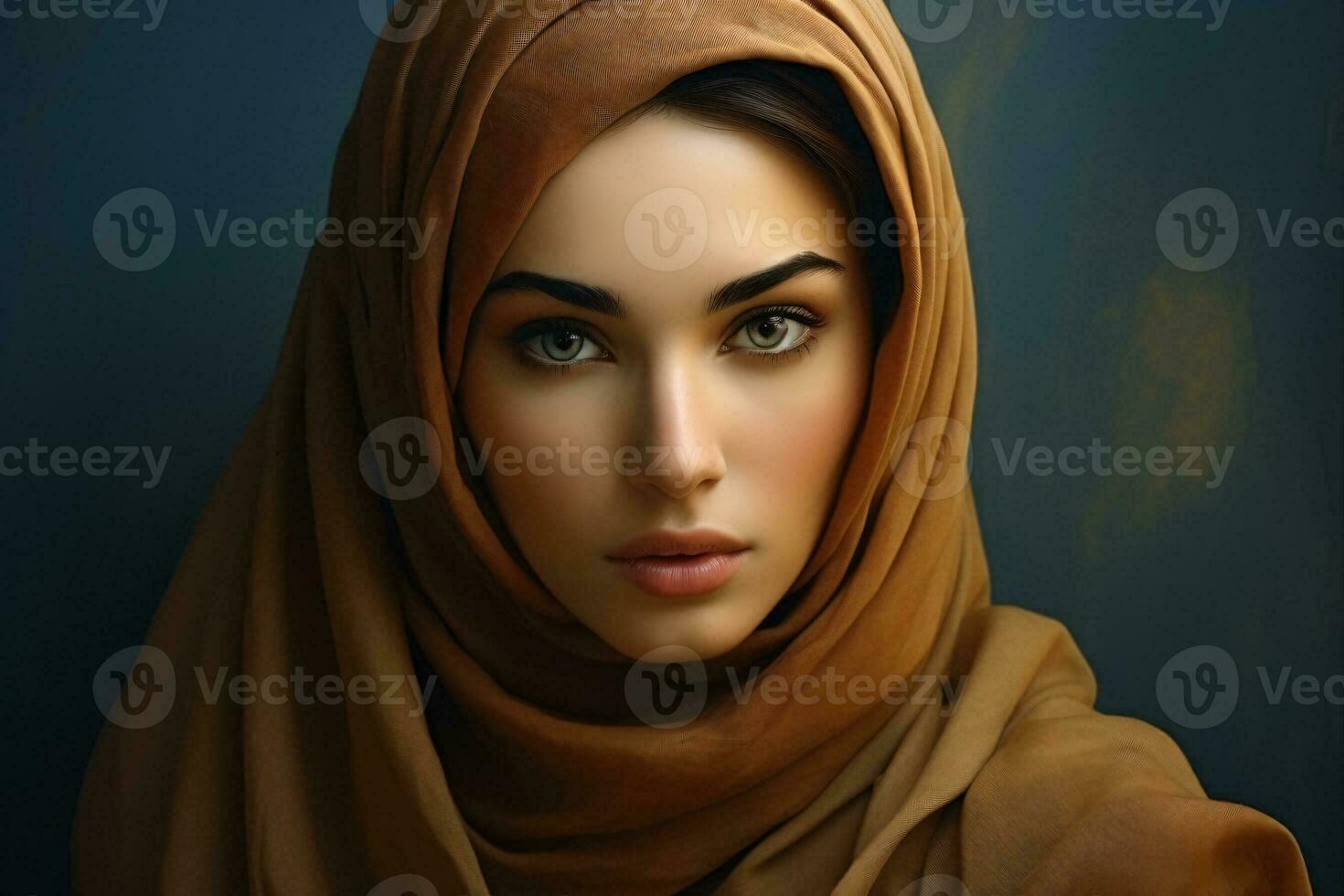 ai généré magnifique femmes portant hijab génératif ai photo