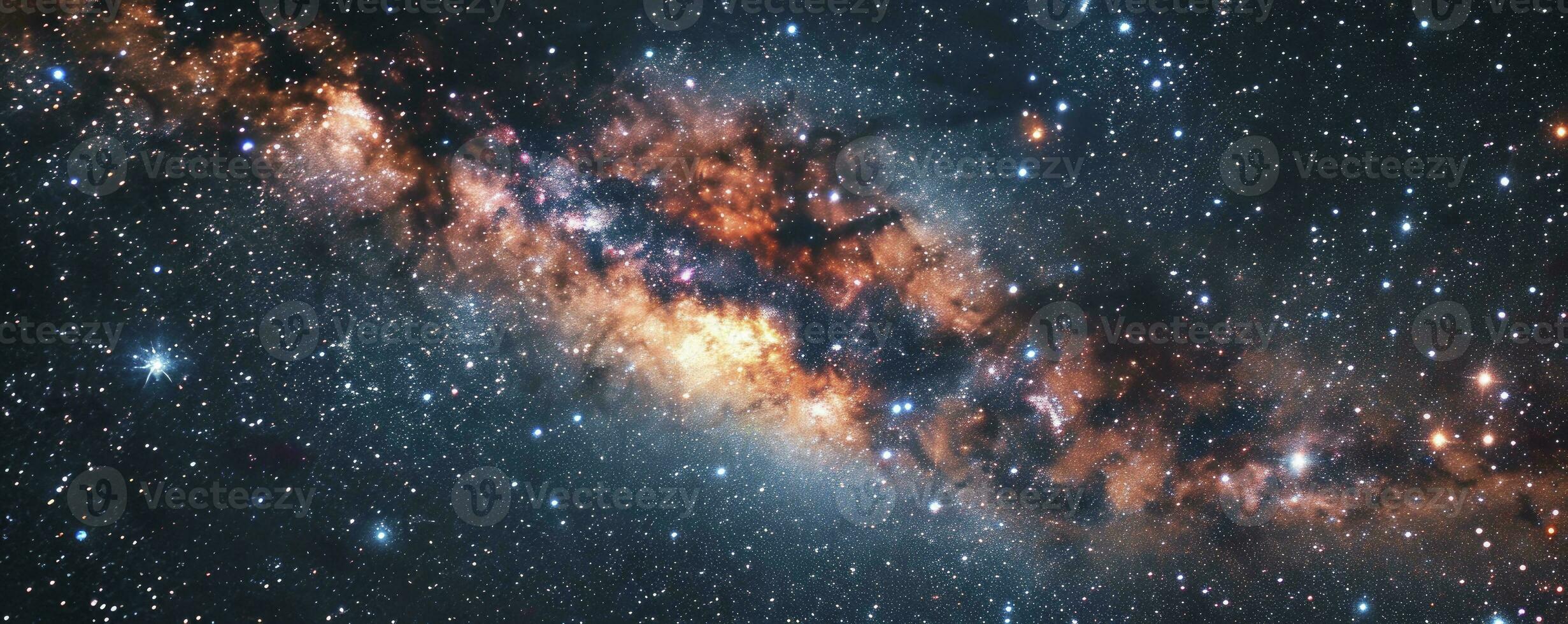 ai généré le cosmos rempli avec innombrable étoiles photo