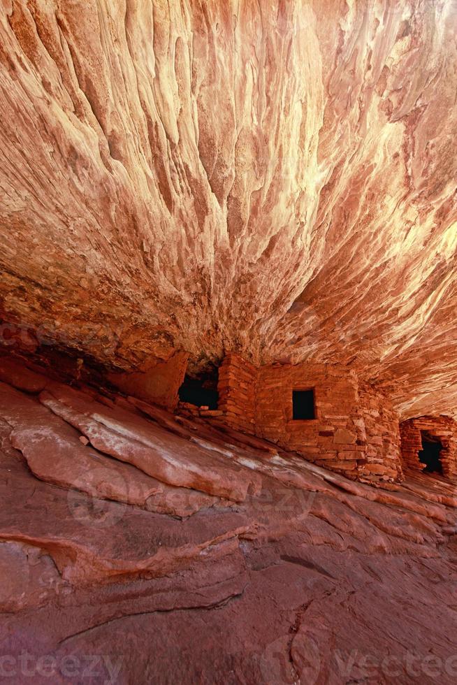 Ruines de la maison pueble du peuple américain anasazi photo