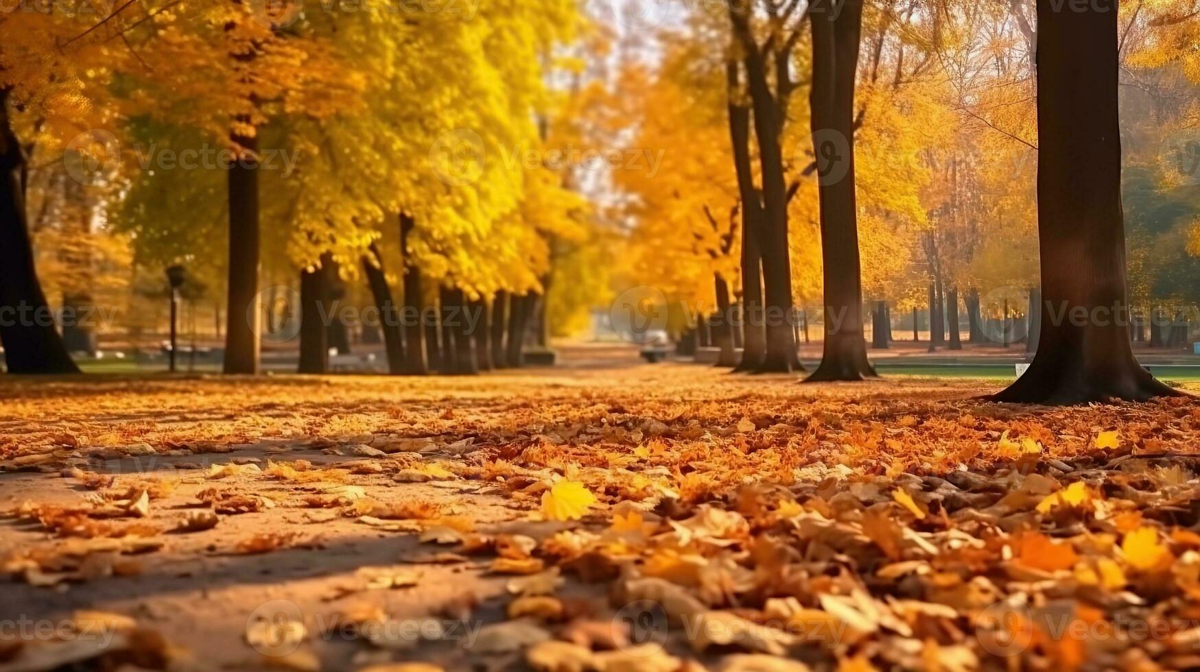 ai généré magnifique l'automne paysage avec génératif ai photo