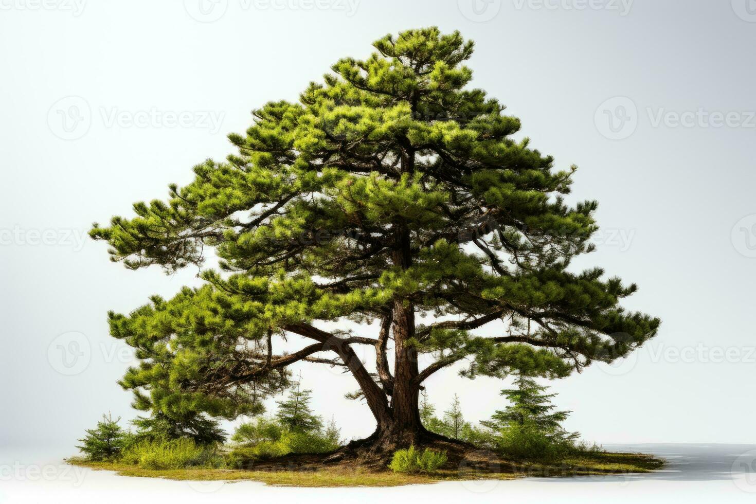 ai généré pin des arbres grandir gros et luxuriant professionnel la photographie photo