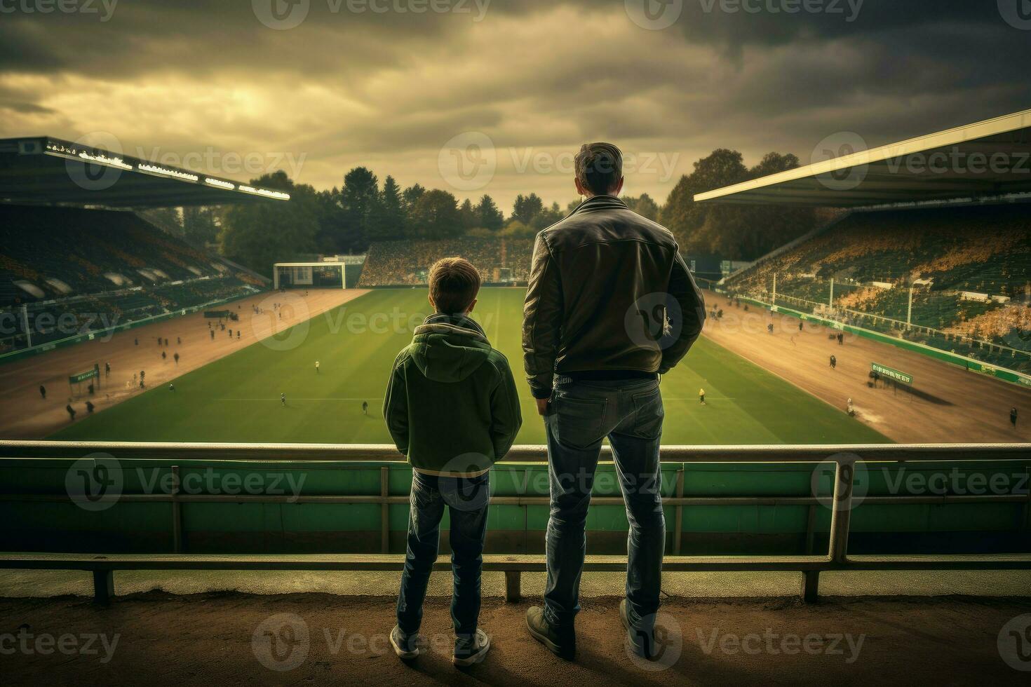 ai généré aimant homme fils base-ball famille. produire ai photo