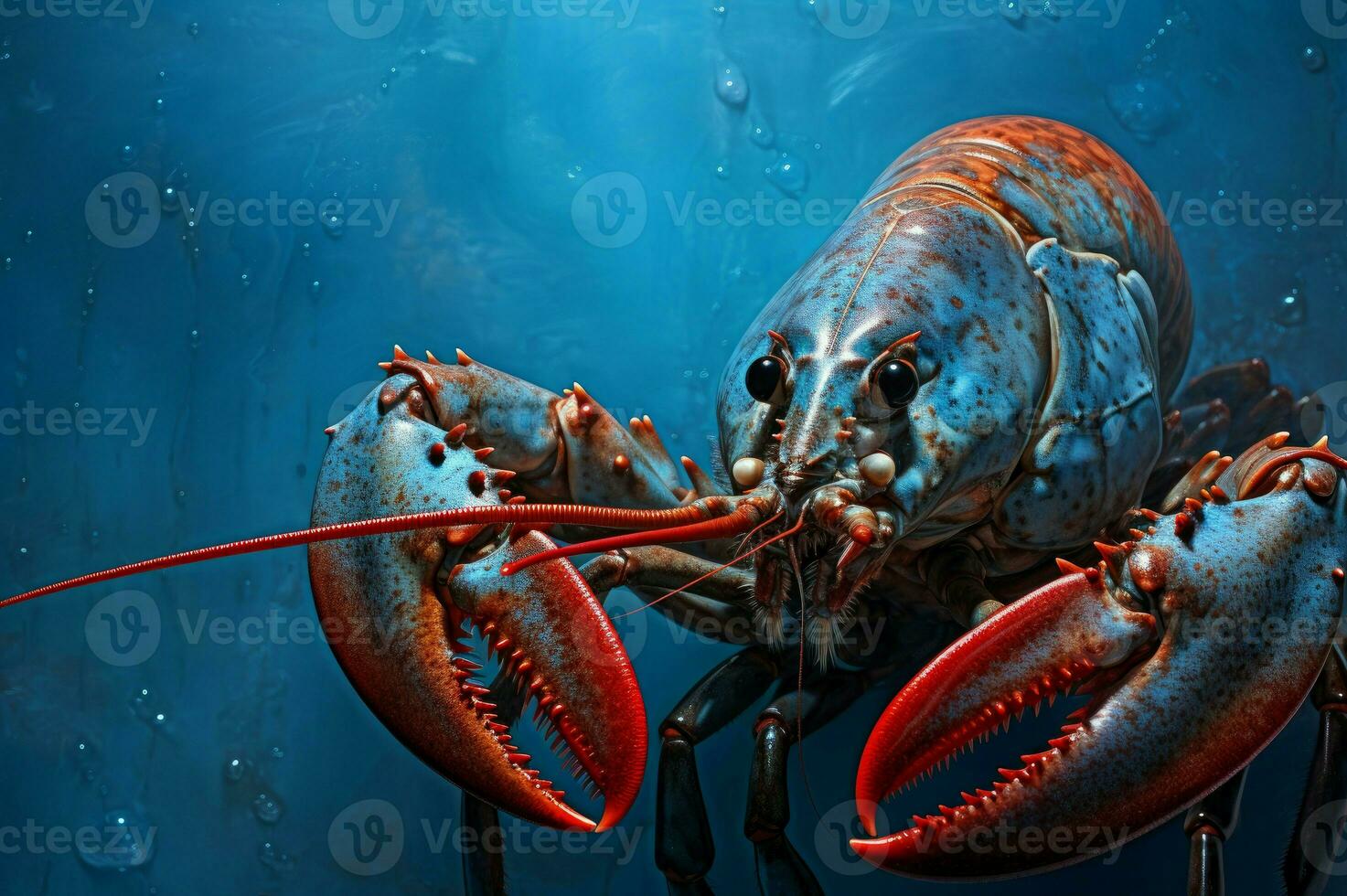 ai généré aquatique Homard animal. produire ai photo