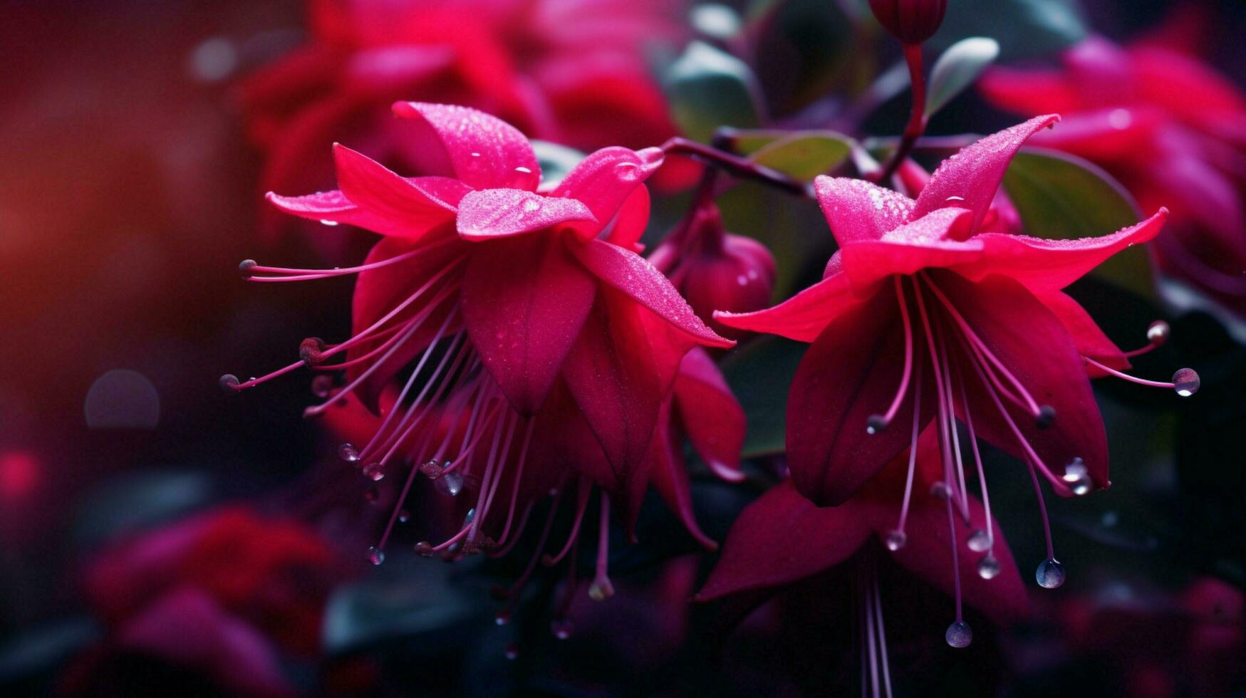 ai généré fuchsia doux Contexte photo