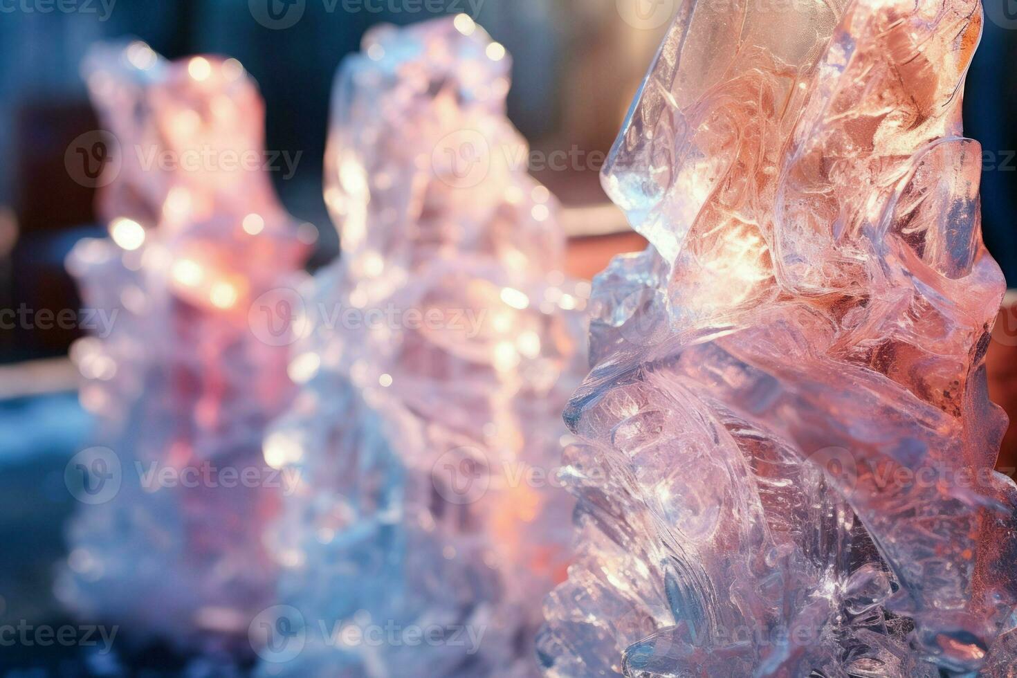 ai généré la glace sculptures - génératif ai photo