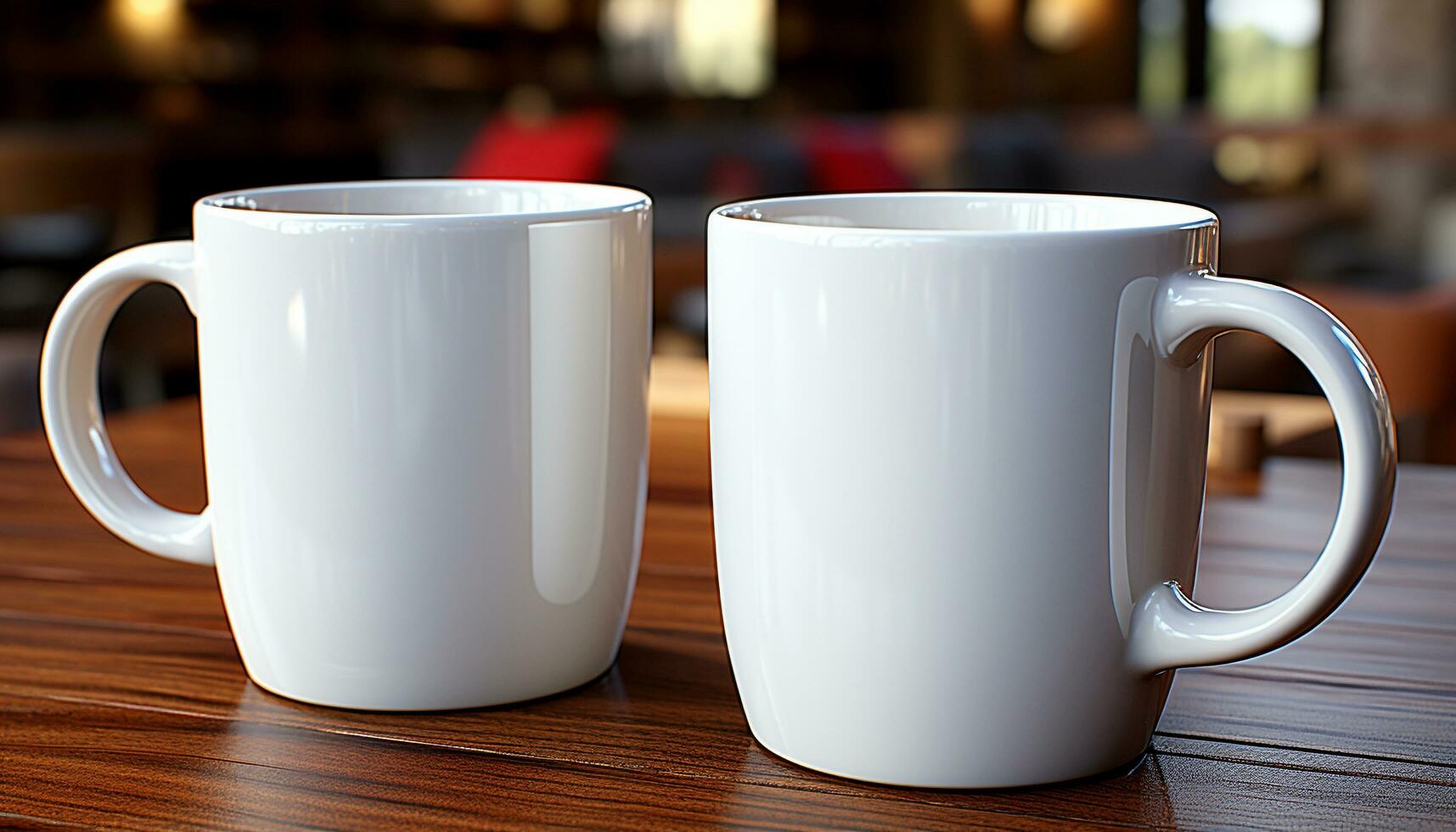 ai généré café tasse sur en bois tableau, une rafraîchissant boisson généré par ai photo