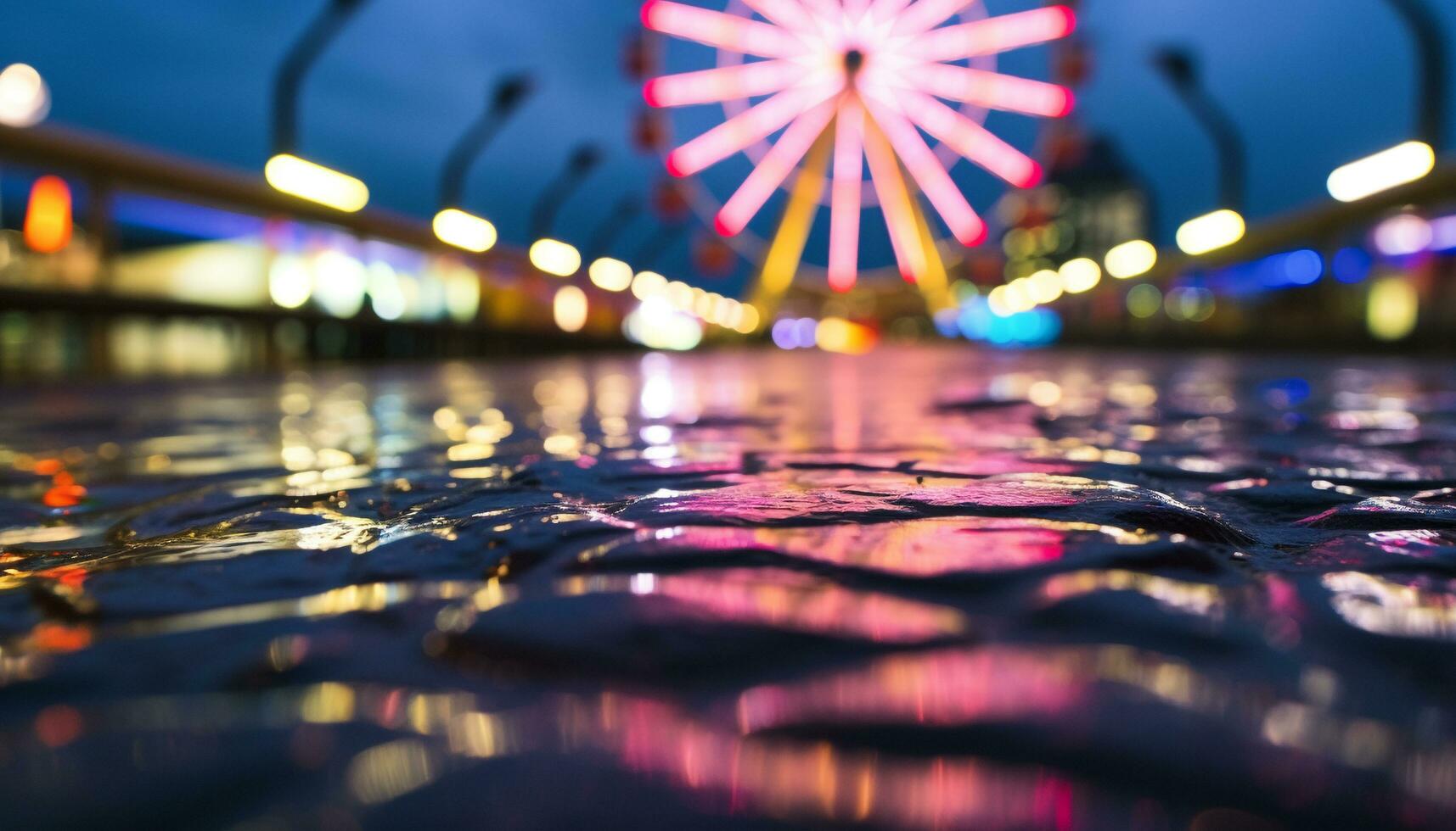 ai généré vibrant ville lumières éclairer le célèbre vie nocturne généré par ai photo