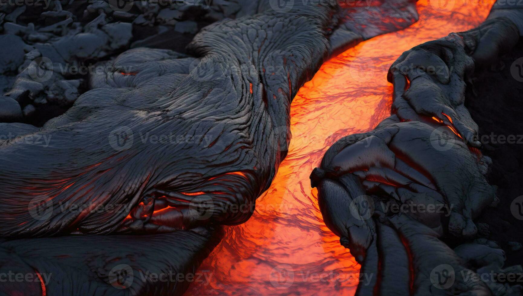 ai généré kilauea cratère dans Hawaii volcans nationale parc. ai généré. photo