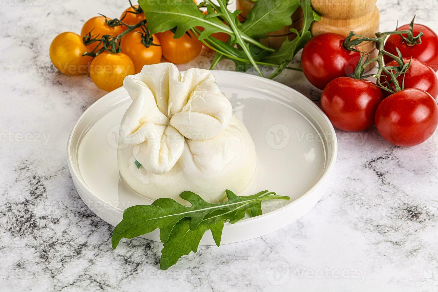 crémeux italien traditionnel burrata fromage photo