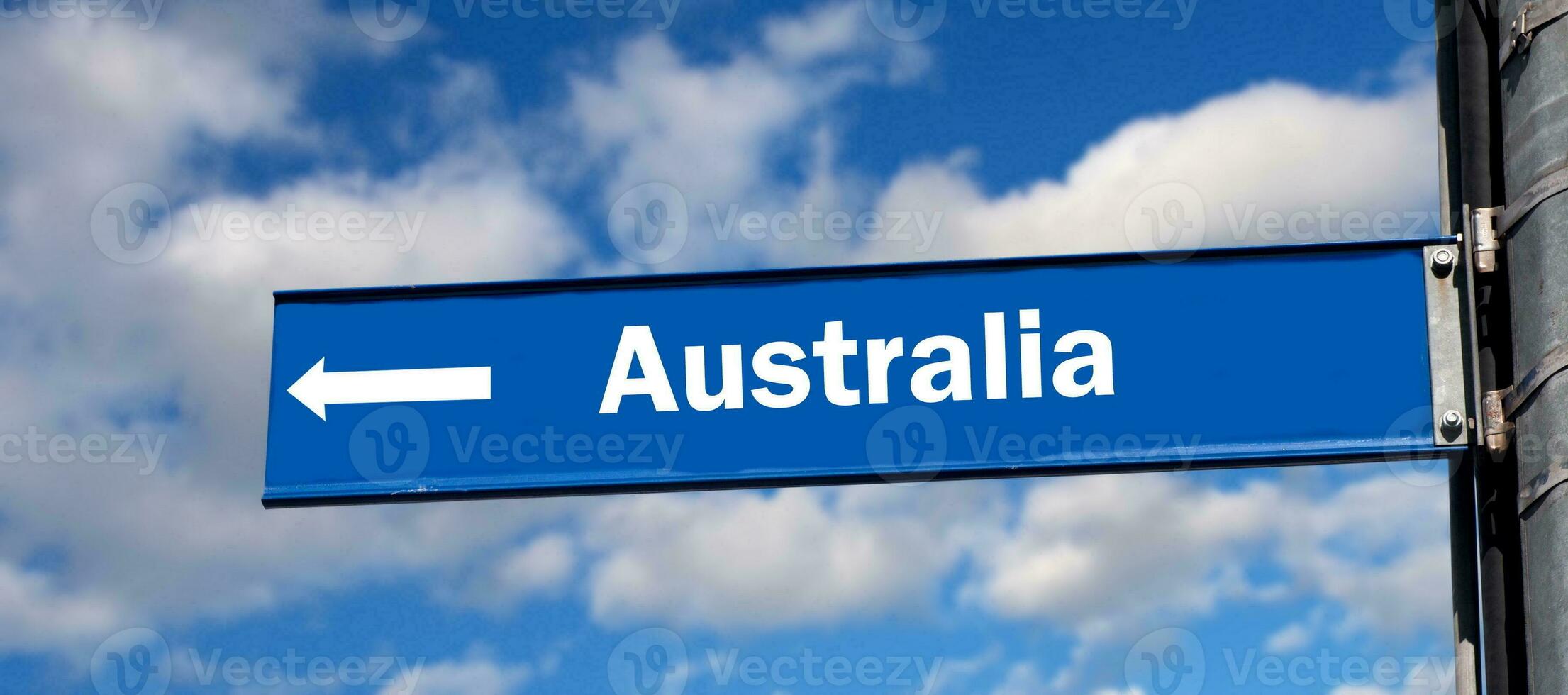 Australie signe sur ciel photo