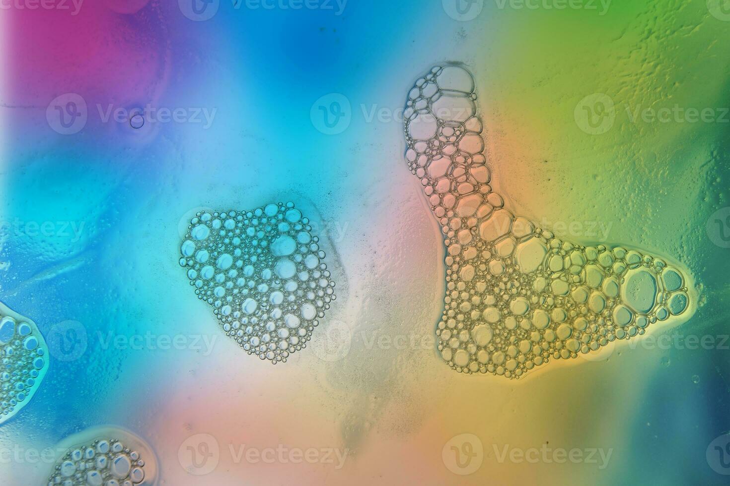 multicolore floue Contexte de l'eau Couleur bulles photo