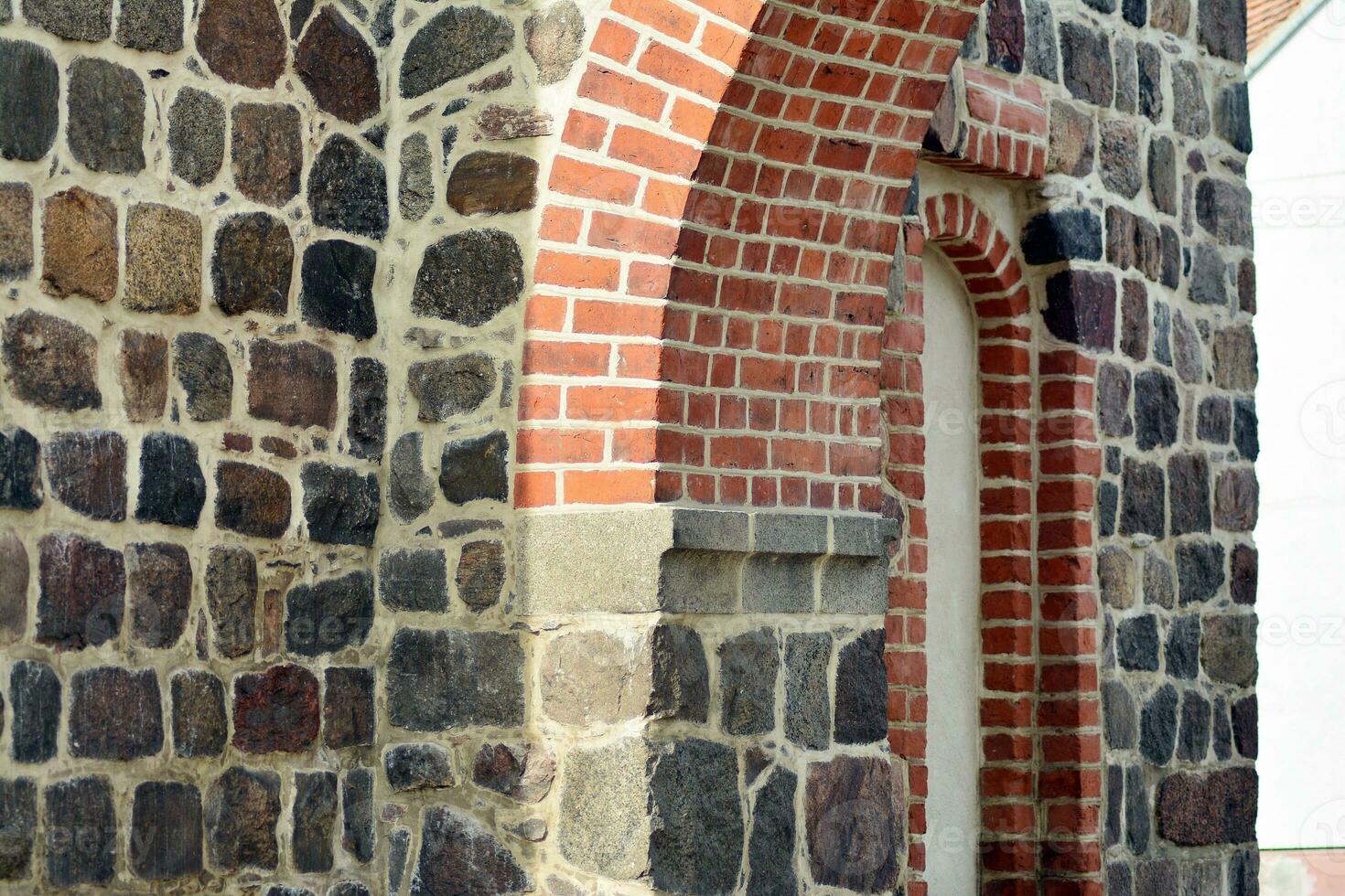 vieux ville bâtiments dans une petit ville. photo