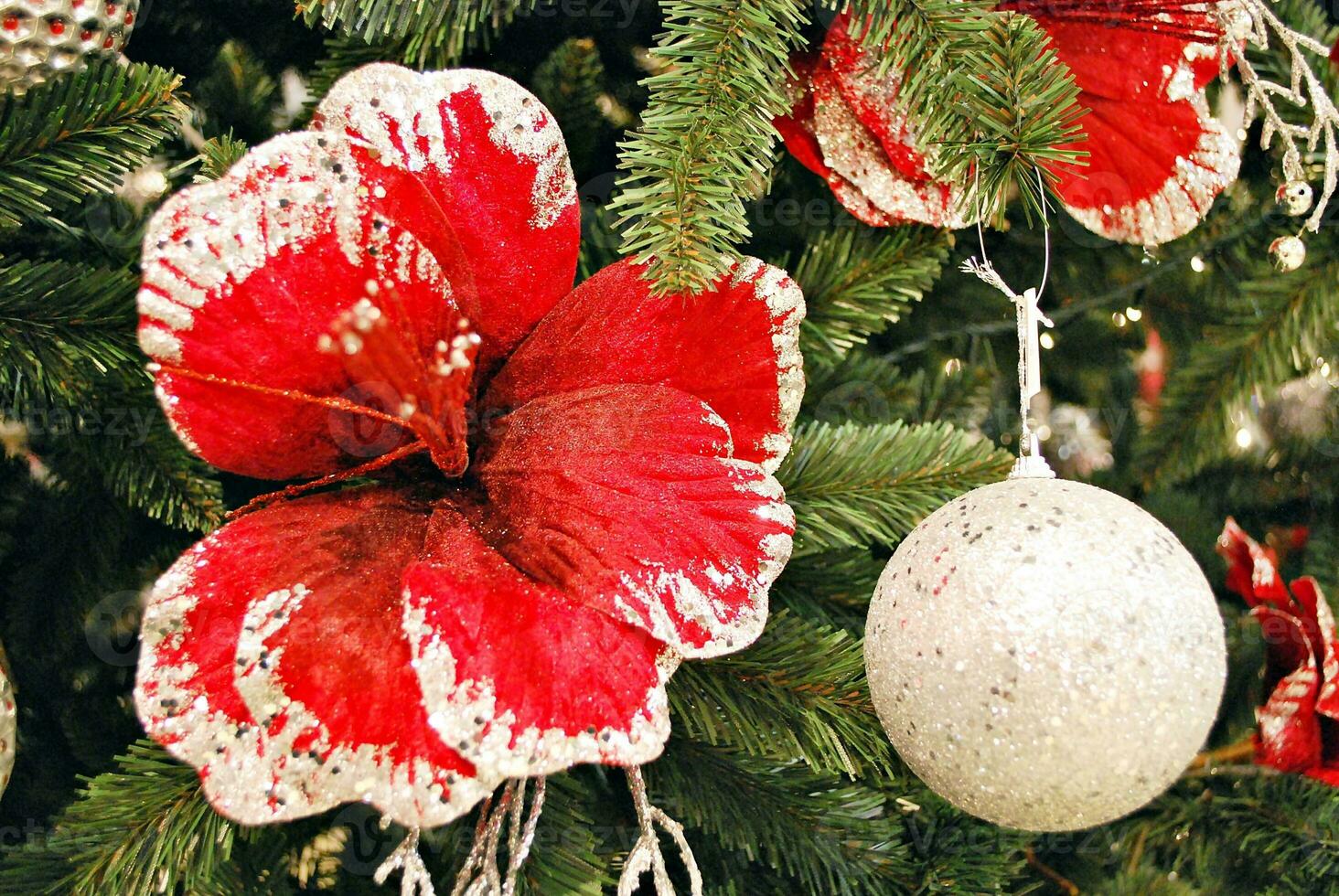 fond de décoration de noël. photo