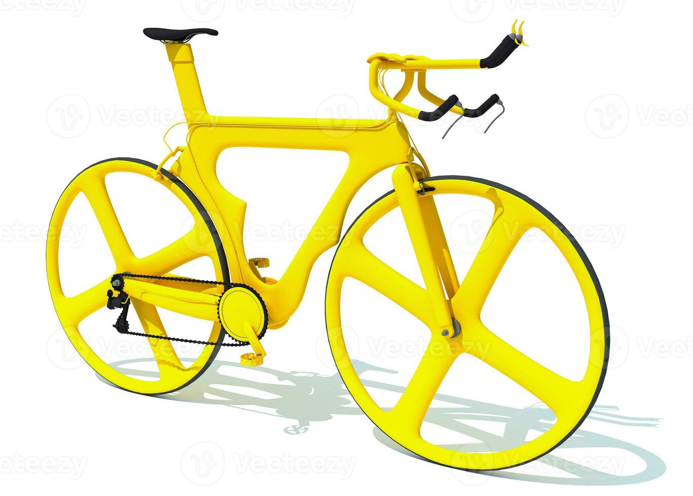 bicyclette 3d le rendu vélo sur blanc Contexte photo
