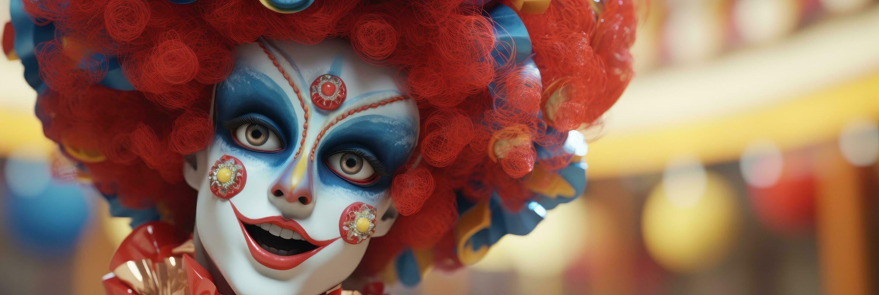 ai généré homme célébrer carnaval faire la fête. personnage dans carnaval costume, carnaval Festival photo