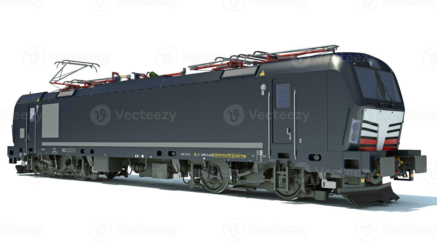 locomotive train 3d le rendu sur blanc Contexte photo