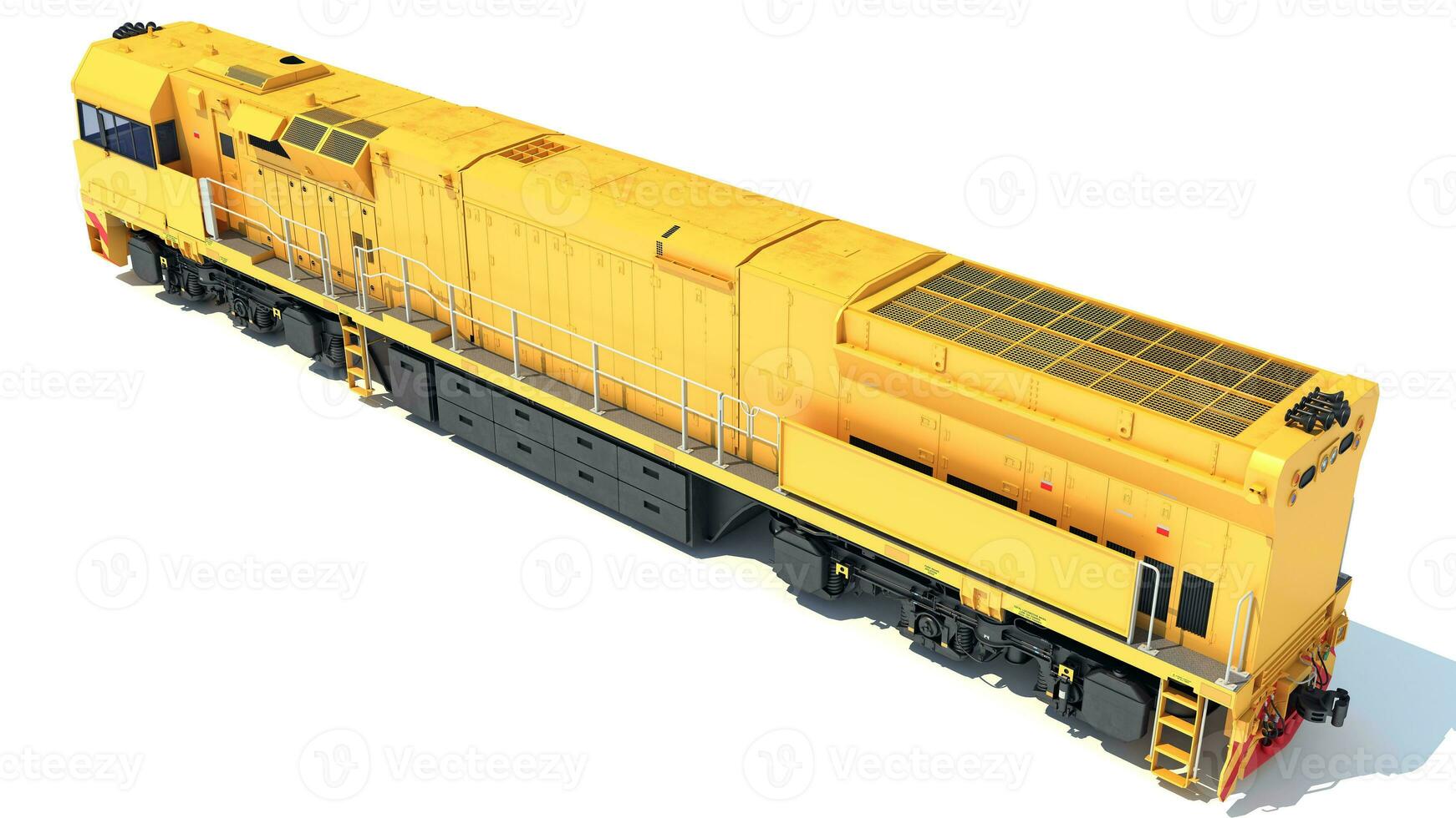 locomotive train 3d le rendu sur blanc Contexte photo