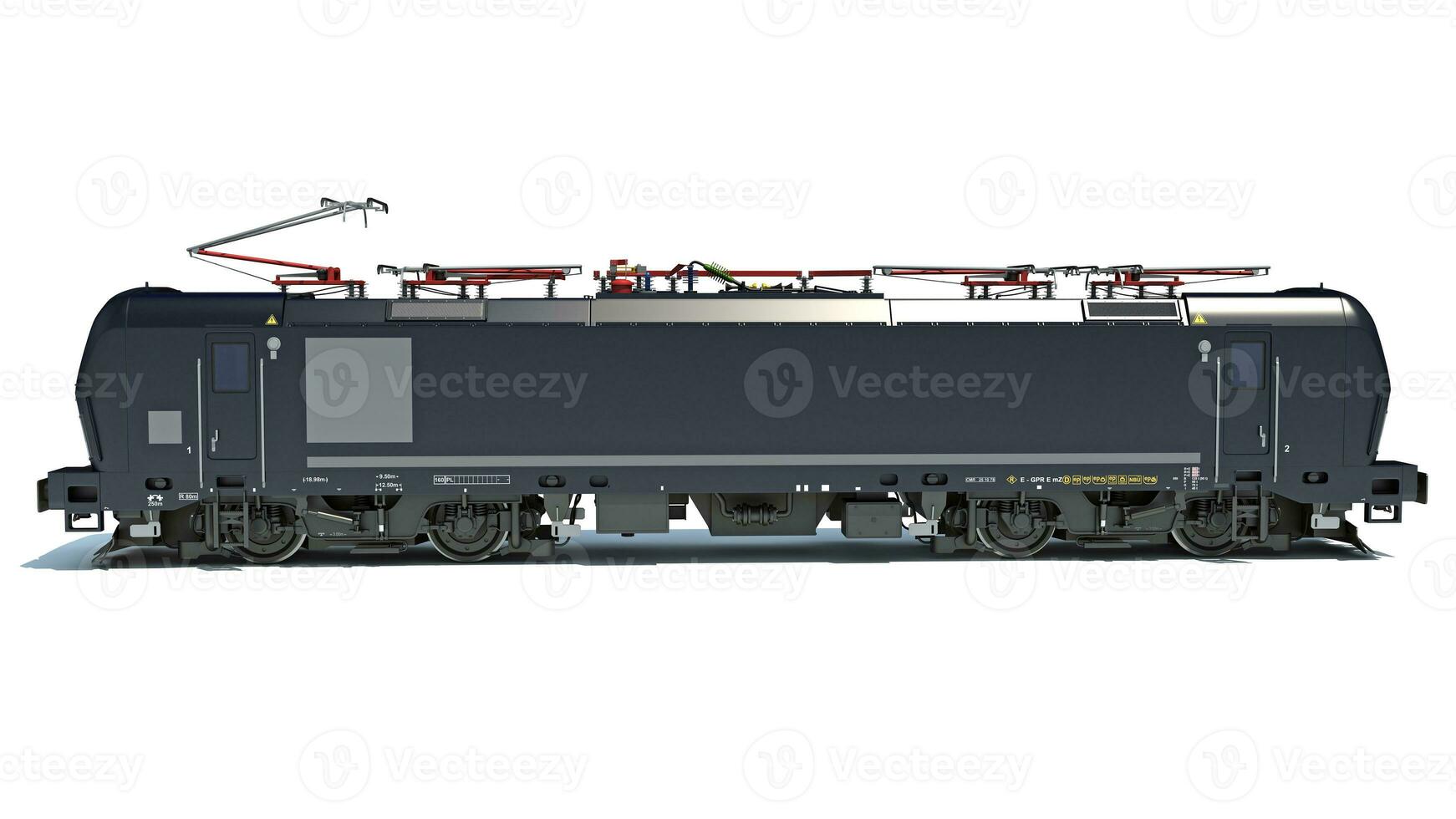 locomotive train 3d le rendu sur blanc Contexte photo