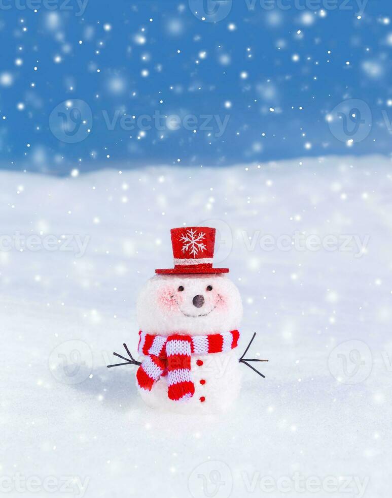 mignon petit bonhomme de neige photo