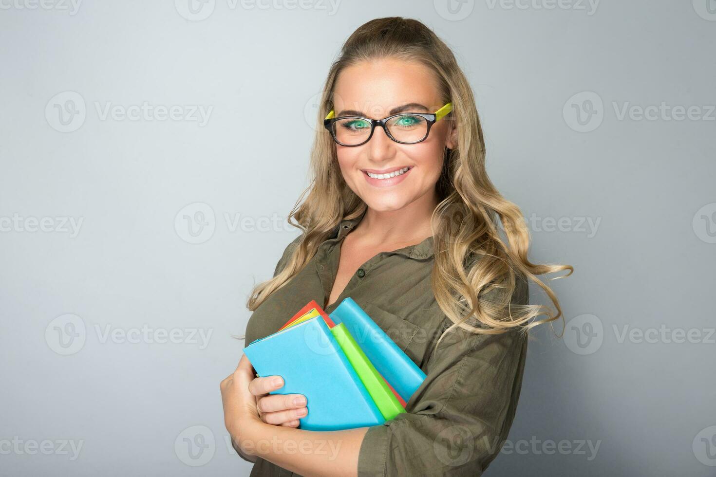 portrait de jolie fille étudiante photo