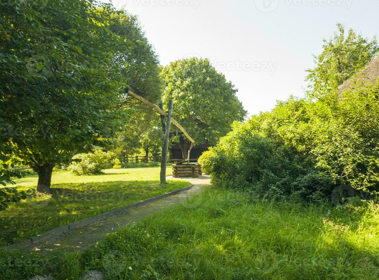 concept coup de le bien dans le village, rural photo