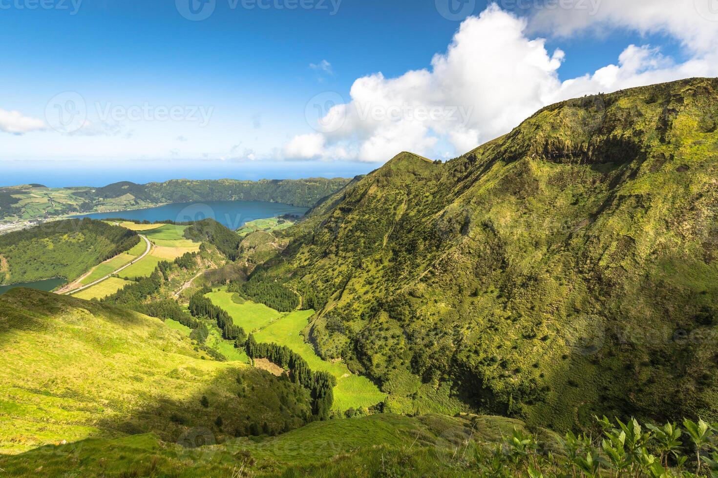 lacs de santiago et 7 cidades - açores, portugal photo