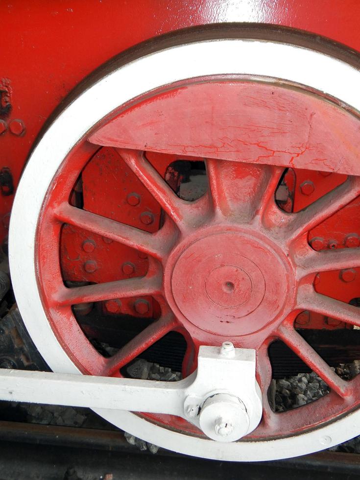 détails de transport ferroviaire de locomotive, wagon photo