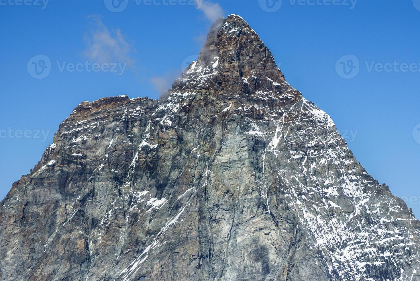 Matterhorn comme vu de Zermatt à coucher de soleil, Suisse photo