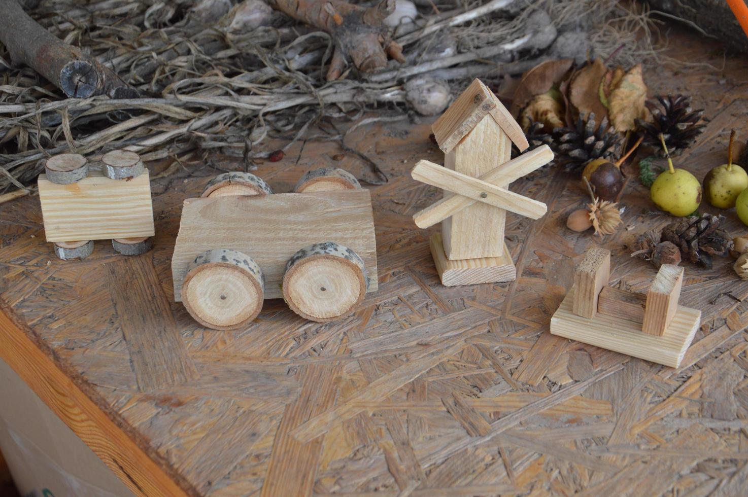 maquettes en bois et aménagements de la maison photo